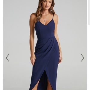 Showpo | Showpo dress 6 | size 6 | Midi blue dress size 6